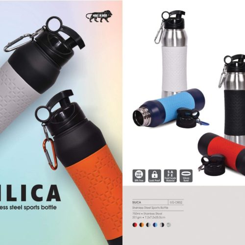 Stainless Steel Bottle with Silicon Grip - SILICA