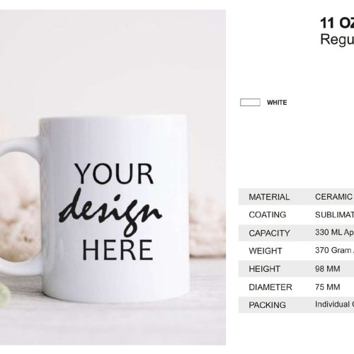 White Regular Mug 11 oz
