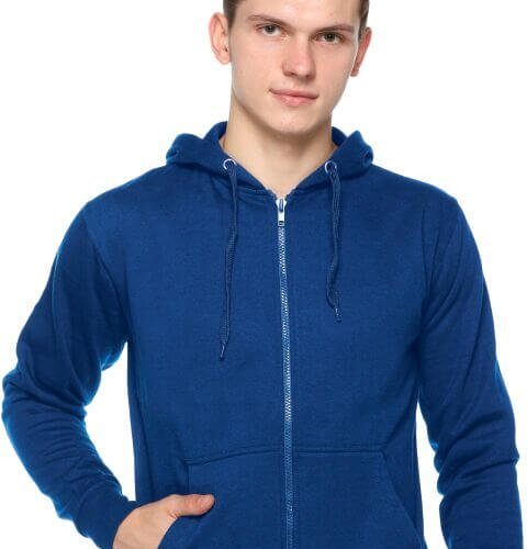 Zero Degree Zippered Hoodie Sweatshirt