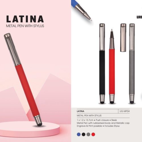 Latina Metal Pen With Stylus