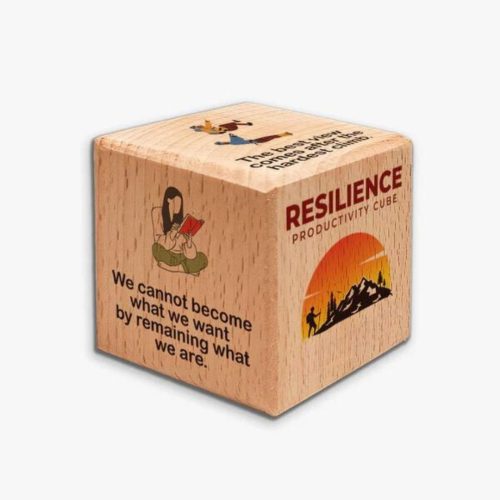 Productivity Wooden Cube : Resilience