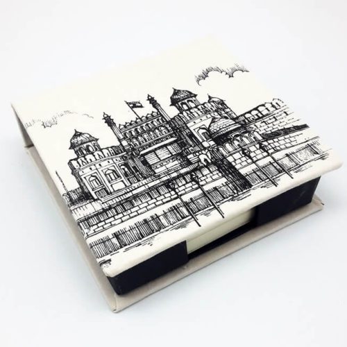 Memo Box In Fabric – Souvenir Theme