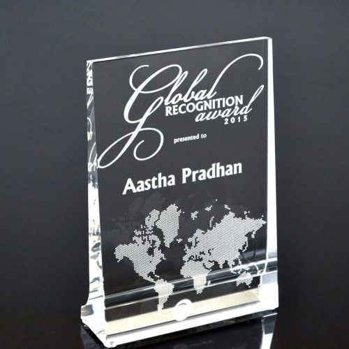 Stellar Crystal Award Vertical