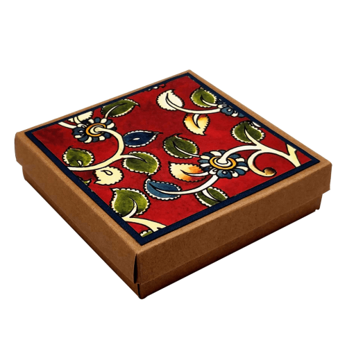 Coasters (set of 6) - Kalamkari Theme