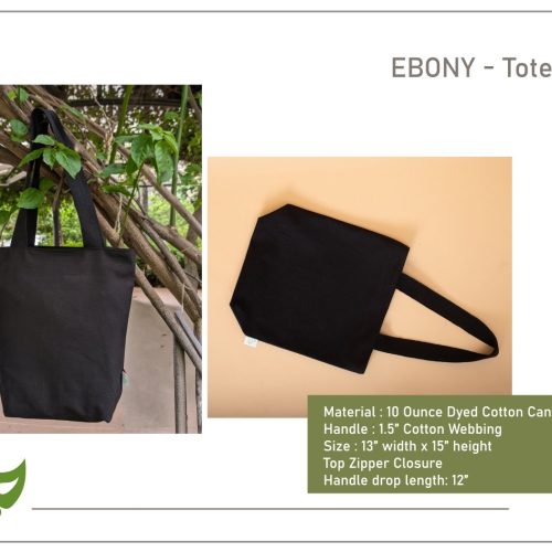 EBONY Canvas Tote