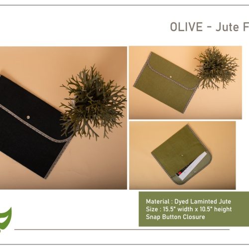Olive - Jute Folder
