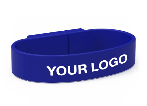Slap Wrist Band Pen drive - Blue