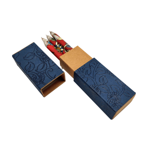 Pen Box (set of 5 pens) – Kalamkari Theme