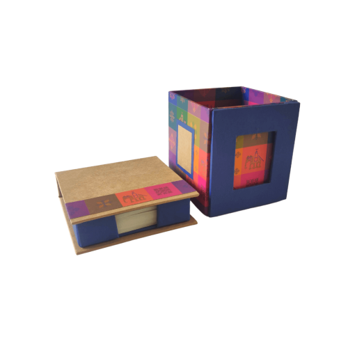Pen Stand And Memo Box Gift Set – Kasuti