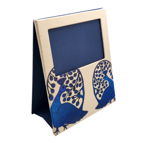 Picture Frame In Fabric (Top Window) - Gond Theme