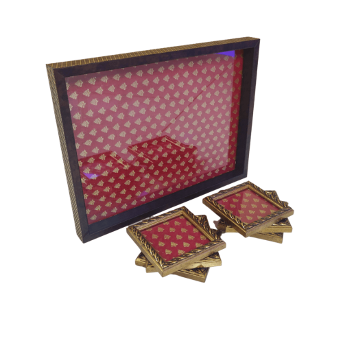 Single Tray With 6 Coasters