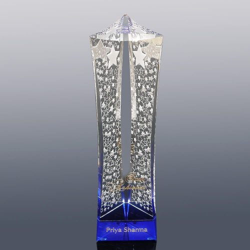 Triad Crystal Award Blue
