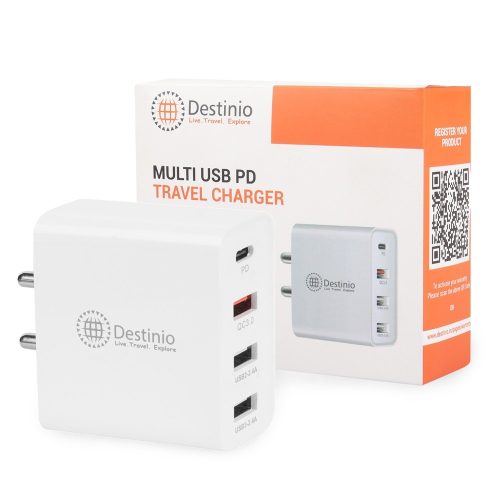 Multi USB Wall Charger with PD+QC3+2USB (48 Watts)