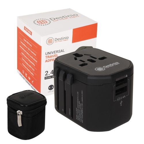 Universal Adapter with 2 USB port