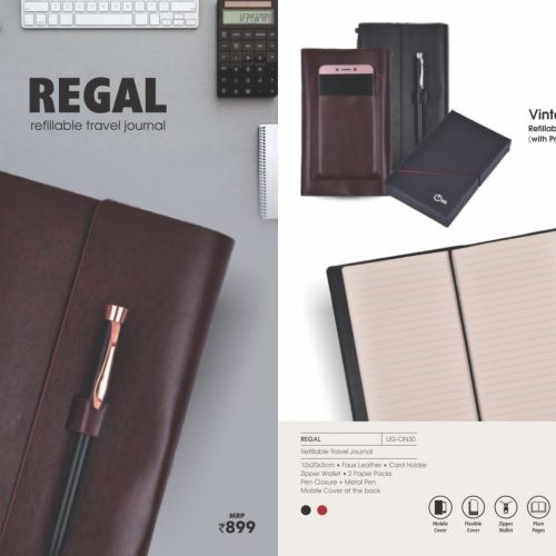 Refillable Travel Journal - REGAL