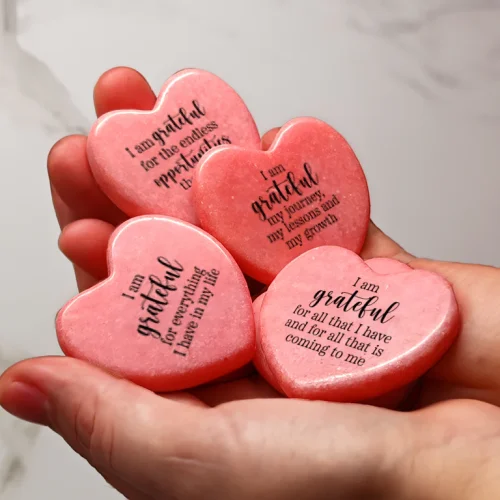 Grateful Heart Marble Stone: Gratitude (Set of 5)