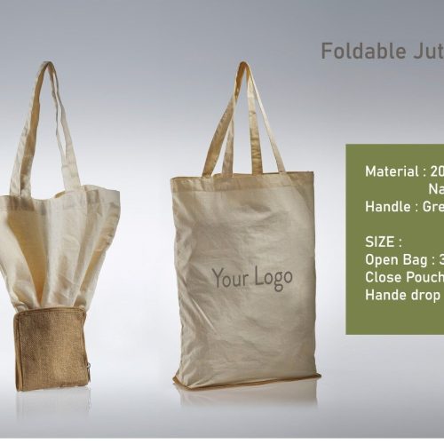 Cedar - Foldable Jute Cotton Bag
