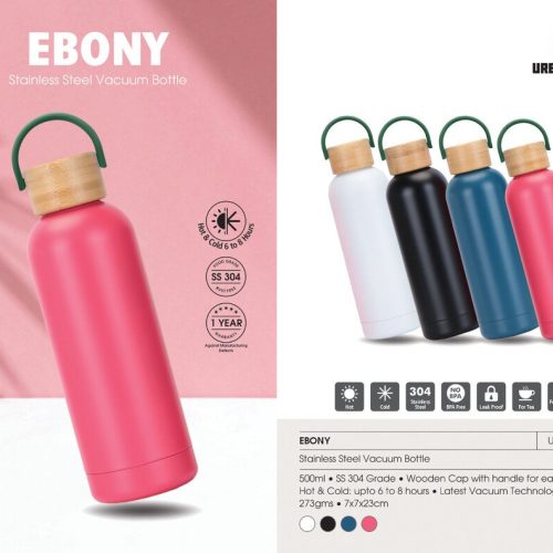 EBONY Stainless Steel Vaccum Bottle