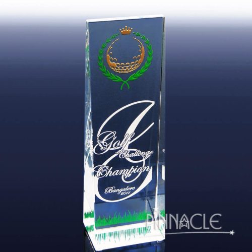 Crystal Plaque - Golf