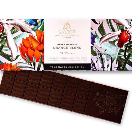 ORANGE BLENDED DARK CHOCOLATE BAR