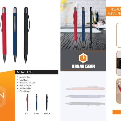 Premium Rubberized Metal Pens With Stylus - STYPEN