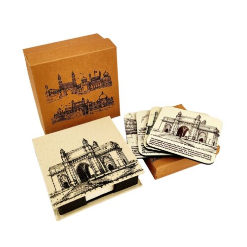 Memo Box & Coaster Gift Box - India Souvenir