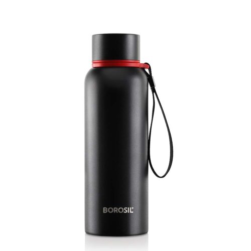 Borosil Trek 700 ML Bottle Black