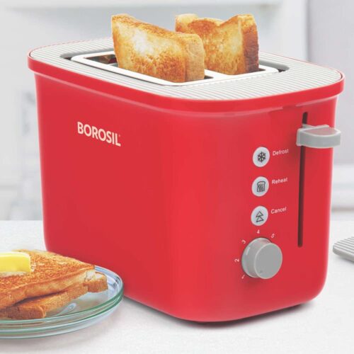 Borosil Krispy Pop-Up Toaster 2-Slice Toaster - 800W