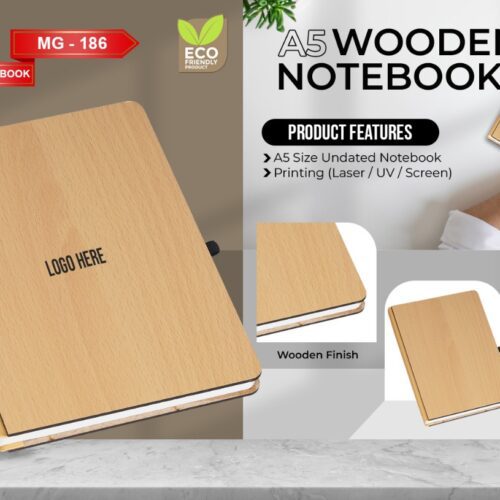 A5 Wooden Notebook