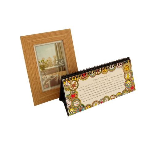 Calendar & Picture Frame Gift Set (Madhubani)