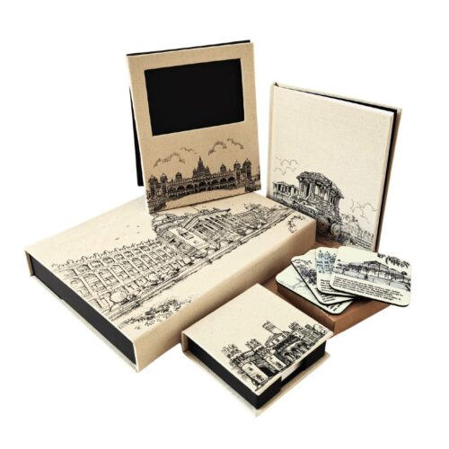 Souvenir Gift Set In Fabric - Karnataka